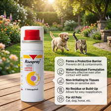 Vetoquinol Aluspray -AWD/ Wound care spray for dogs and cats / 75ML
