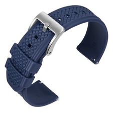 ANNEFIT Premium Rubber Watch Band 20mm 22mm Quick Release Dustproof Watch Strap