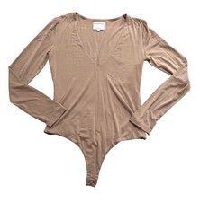 Privacy Please Akron Bodysuit in Hazelnut