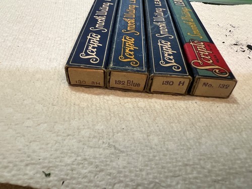 VINTAGE BLACK, BLUE, & GREEN Scripto Smooth Writing Vintage Pencil Leads - Picture 2 of 6