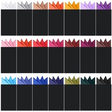 21 Pcs Men's Prefolded Pocket Square on Card Triangles Pocket Square Handkerc...