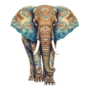 Elephant Safari Self Adhesive Vinyl Sticker