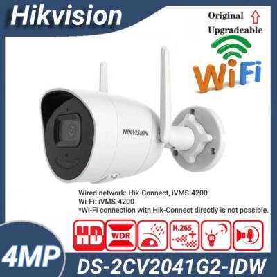 Hikvision DS-2CV2041G2-IDW Wireless WiFi 2-Wege Audio Security IP Kamera System