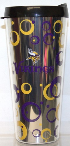 NFL 22-Ounce Metallic Look Travel Tumbler with Lid - Picture 21 of 24