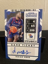 2020-21 Panini Contenders Isaiah Moss RC Auto Variation Prospect Ticket #4