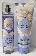 Bath  Body Works ONE IN A MILLION Fragrance Mist and Body Cream, New 
