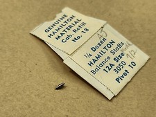 NOS Hamilton 12s DR 3050 Pivot 10 Balance Staff