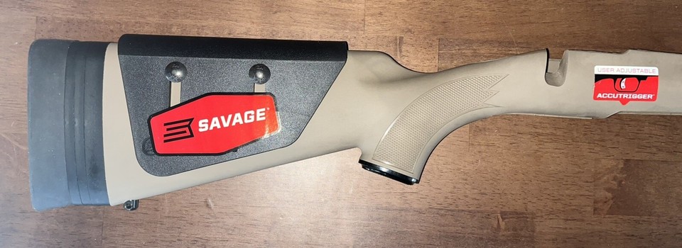 Savage 10-110 Rifle AccuStock FDE-RH-Short action-Adj Cheek/LOP-Free ...