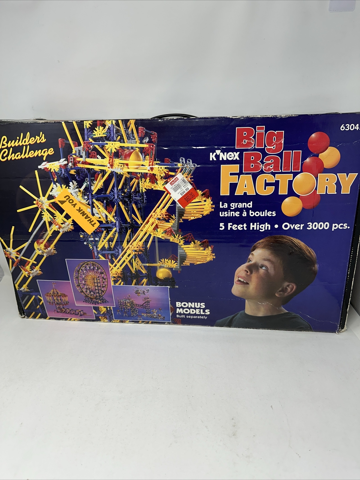 KNEX Big Ball Factory Vintage Color Coded Building Set eBay