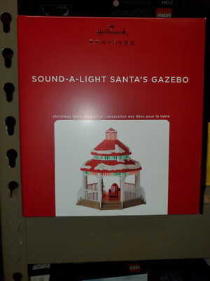 Hallmark Sound A Light Santa s Gazebo Christmas Table Decoration 2020