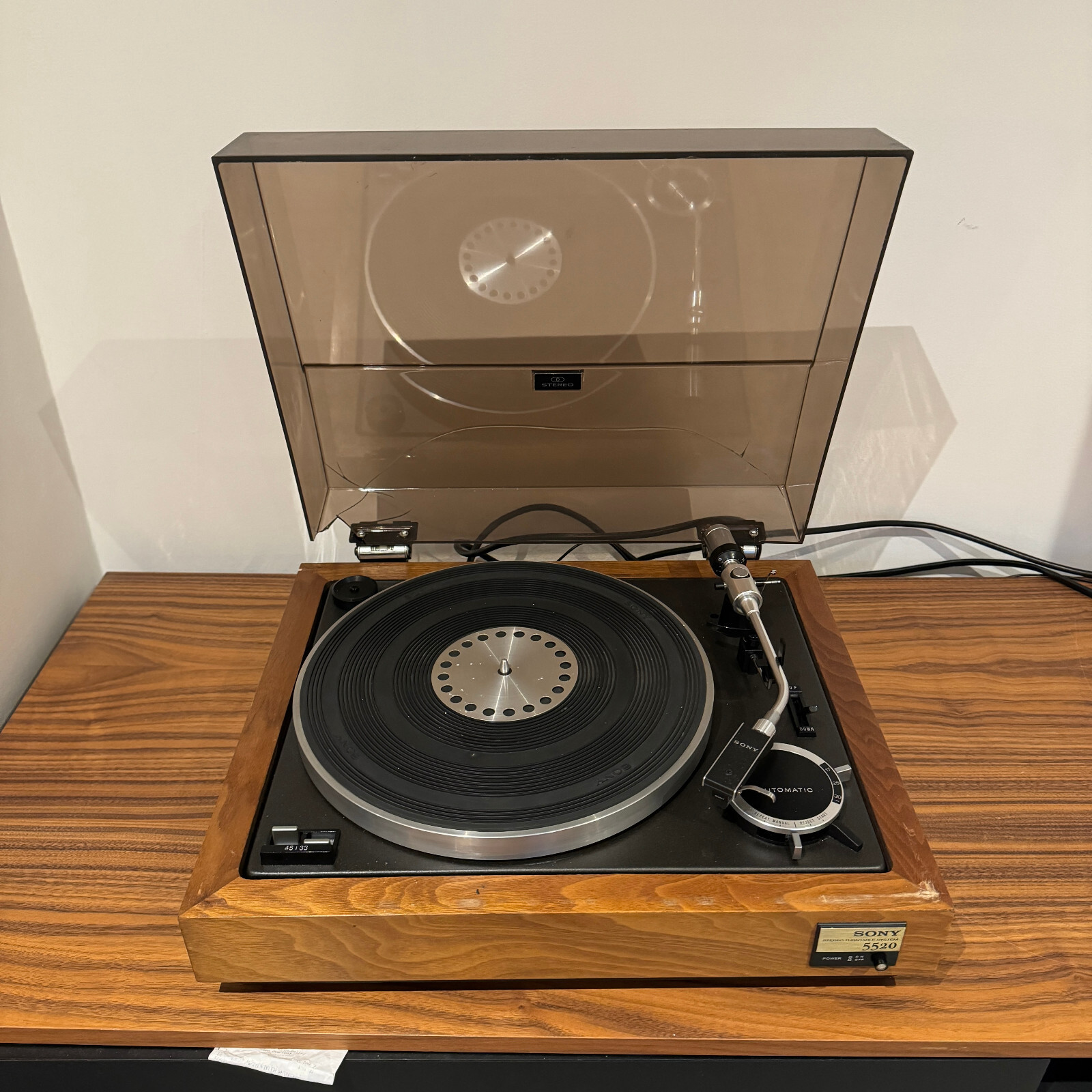 Sony PS5520 1970s Vintage Turntable Fully Automatic Record Player HiFi
