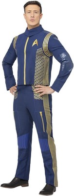 Smiffys 51607M offiziell lizenzierte Star Trek Discovery Command Uniform, Herren, blau