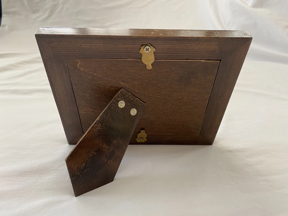 Egyptian Wood Mother of Pearl Paua Inlaid Handmade Picture Frame 8"X 6.25" #1572 - Image 3 of 3