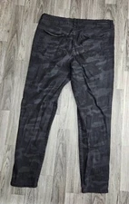 Social Standard By Sanctuary Womens Size 12 Ankle Skinny Camo Black Grey Jeans