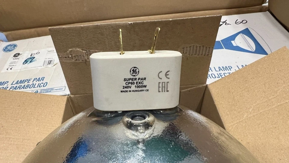 CP60 1000w Par Lamps Set of 6 GE 88551  GX16d Theatre Stage Lighting Parcan2 - Image 3 of 4