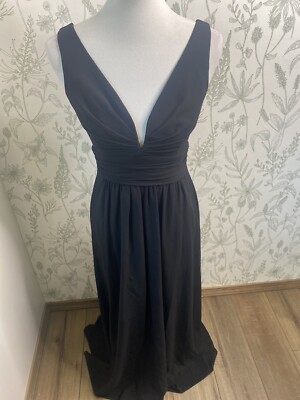 off shoulder black dress mini A Line V Neck Backless Black Lace Prom Dresses, Open Back Black Lace F –  jbydress main image 0