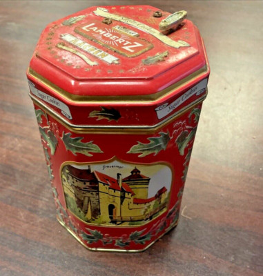 Lambertz Aachen German 2006 Cookie Musical Box Tin Canister Collection Works V1