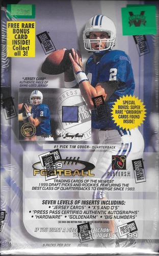 PRESS PASS 1999 FOOTBALL CARDS RETAIL BOX FACTORY SEALED