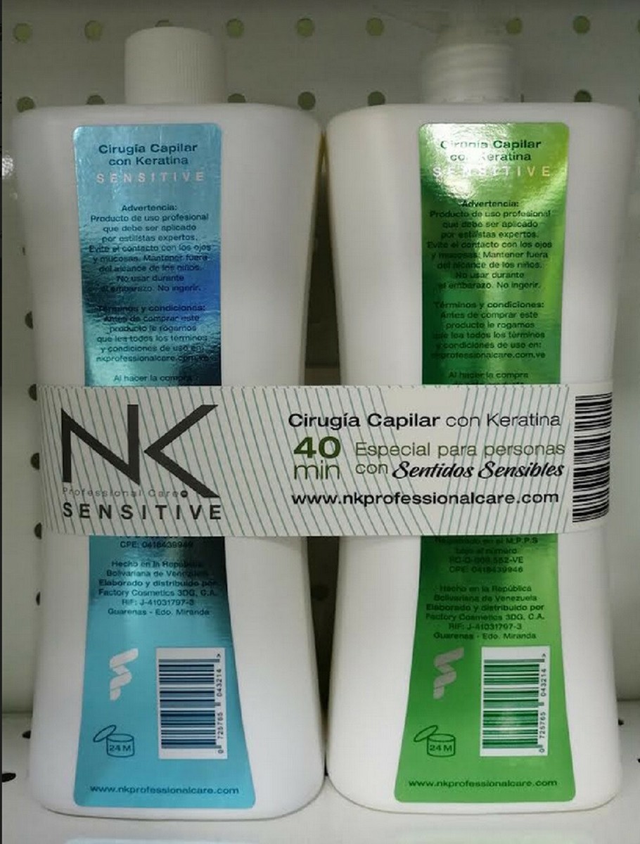 CIRUGIA CAPILAR SENSITIVE VEGANA NK PROFESSIONAL CARE PASOS 1y2