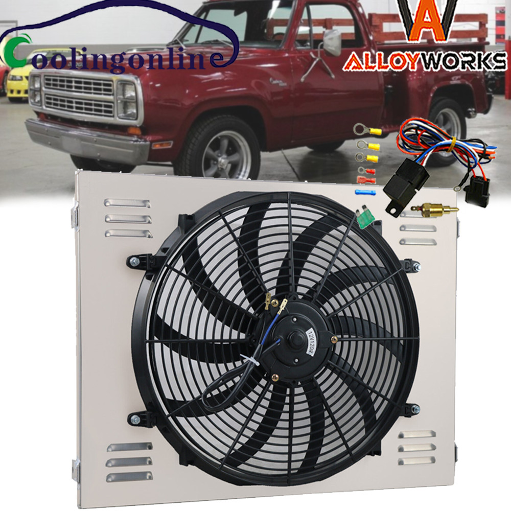 SHROUD ELECTRIC FAN RELAY FIT 70-79 74 75 76 DODGE D/W 100 150 200 300 5.2L 5.9L-image