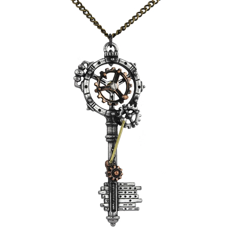 Colgante Llave Rueda Engranada Coerción Septagrama (Retirado) - Alquimia Gótica Steampunk Foto 4 de 4