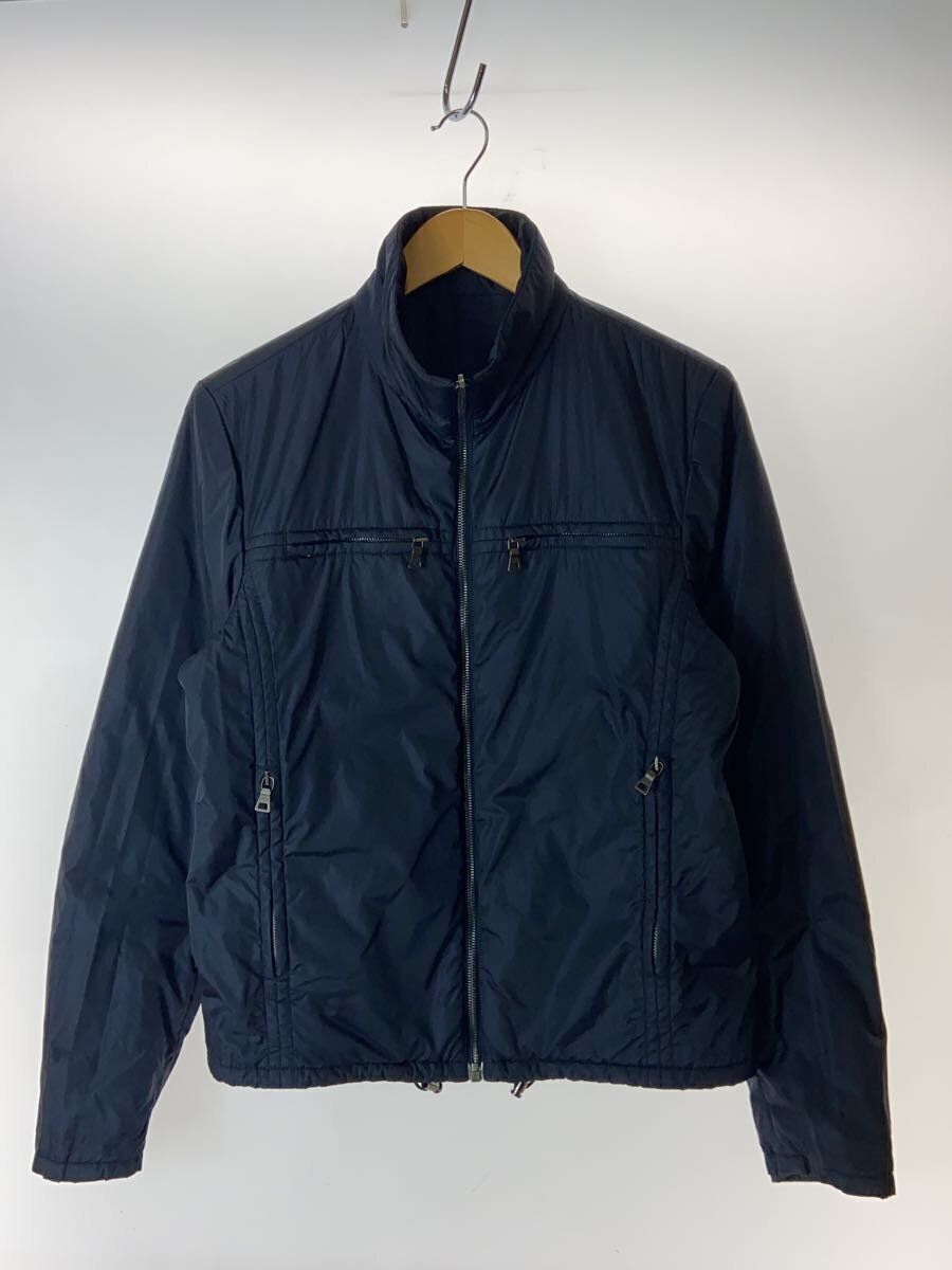PRADA Nylon Jacket 2002 Reversible Draw Coat 46 Black Plain PRADA Nylon Jacket 2002 Reversible Draw Coat 46 Black Plain