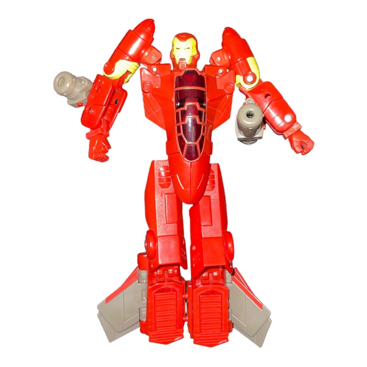 Transformers Mavel crossover Iron Man Fighter jet Vintage Figure
