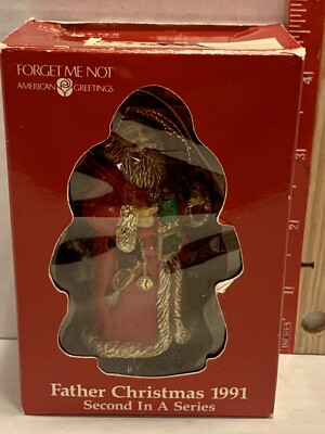 American Greetings Forget Me Not Father Christmas 1991 Second in a Series