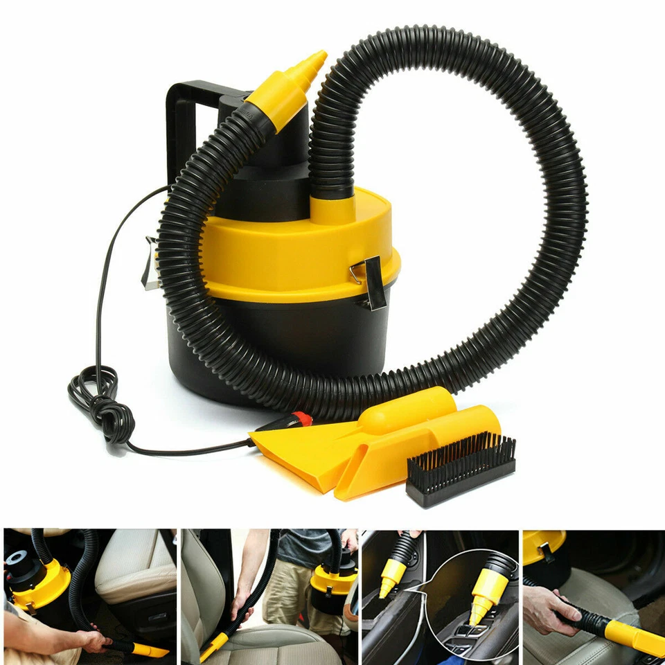12V 75W Wet Dry Vacuum Cleaner Inflator Portable Turbo Hand Held for Car Vehicle - Image 4 of 4