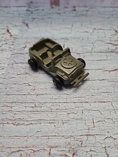 VintaGe original LIDO Toy Military Army Jeep 3in Plastic USA 1950