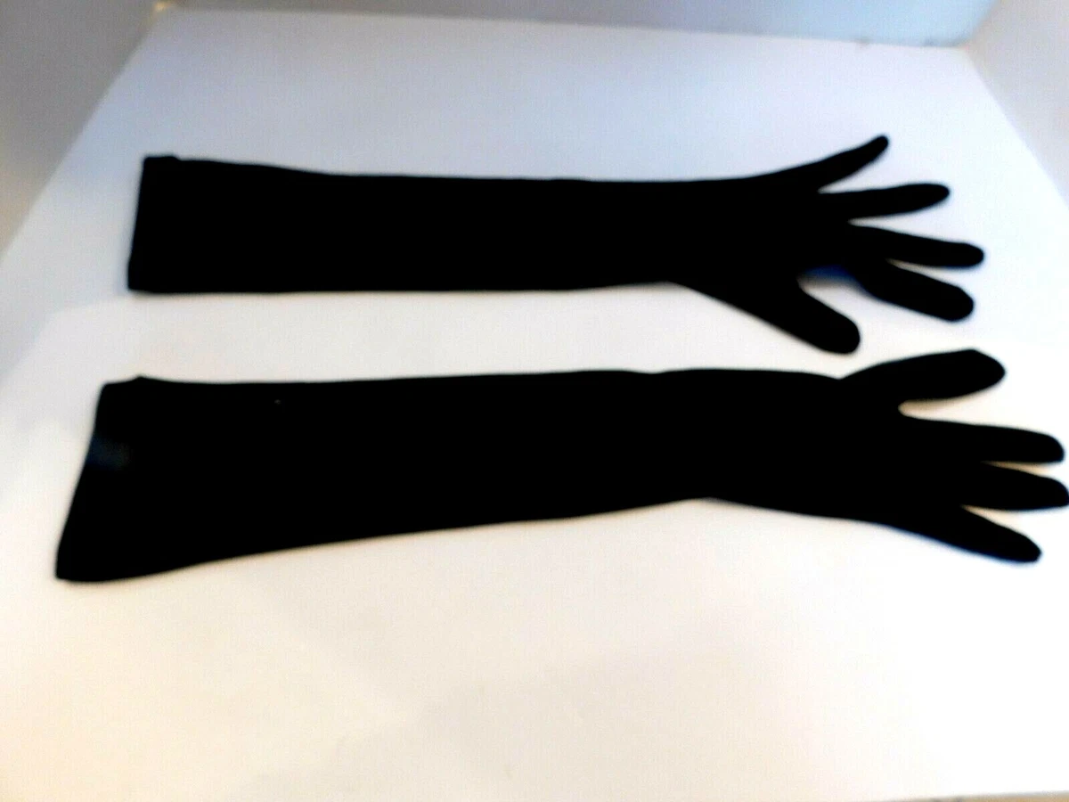 Ladies black evening gloves outlet
