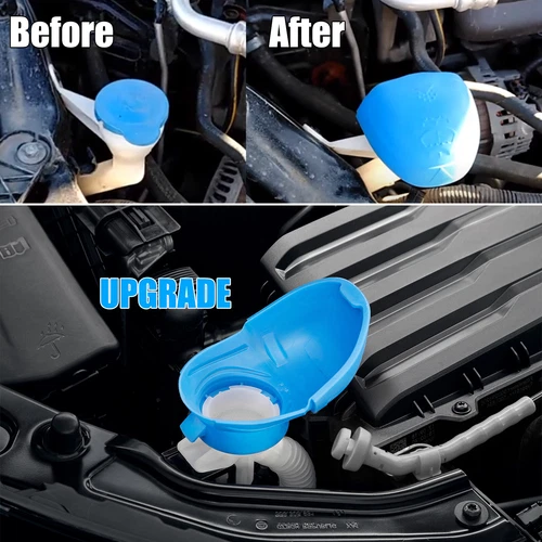 Lid Screen Wash Funnel For Skoda Rapid Octavia Fabia Washer Fluid Filler Cap NEW - Picture 3 of 7