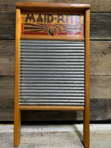 Columbus Washboard Co., Maid-Rite Washboard, No. 2072, Special Metal - Picture 1 of 5
