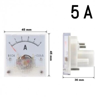 Amperometro Analogico DC 0-10A - Precisione 2.5, Per Misurare Corrente, Compatto - Foto 9