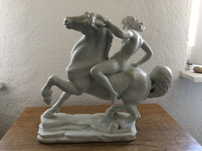 Herend Nude Amazon on Horseback XXL
