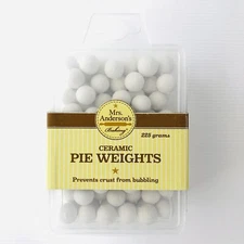Mrs. Anderson's Baking Ceramic Pie Crust Weights, Prevents Crust Bubbling NEW