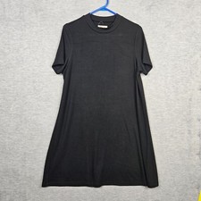 Madewell Women's Ribbed Crew Neck T-shirt Swing Short Sleeve Dress Size M