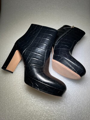 Kate Spade New York High Heel Barrett Croc Stiefel Gr. 40 NEU
