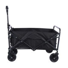 Collapsible Outdoor Foldable Wagon Universal Wheel Adjustable Handle Cart