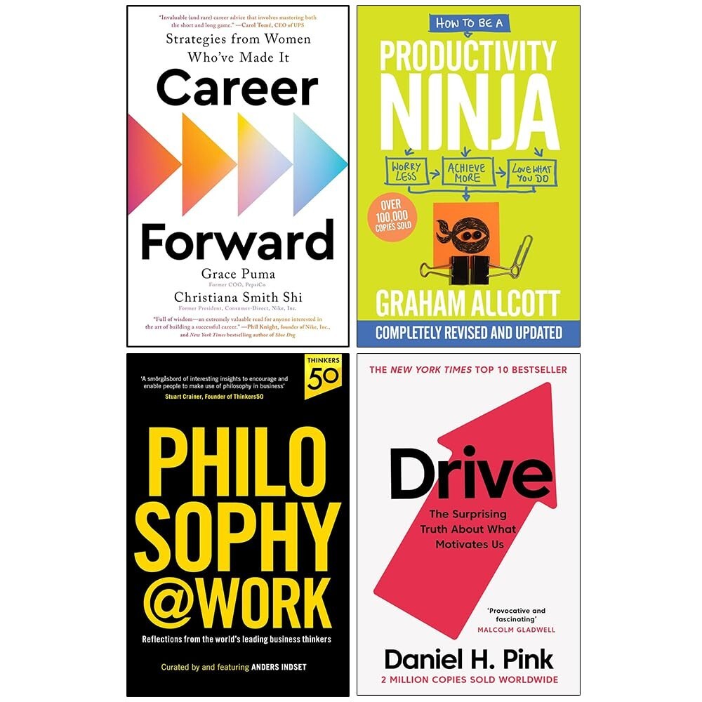 Career Forward, How to be a Productivity Ninja, Philosophy@Work & Drive 4 Books