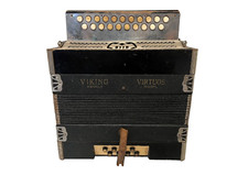 Accordéon à bouton Stradella Viking Virtuos - Needs Tuning, Play Notes, Rare