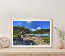 The Caribbean Sea & The Cliffs Poster Premium Quality Choose your Size
