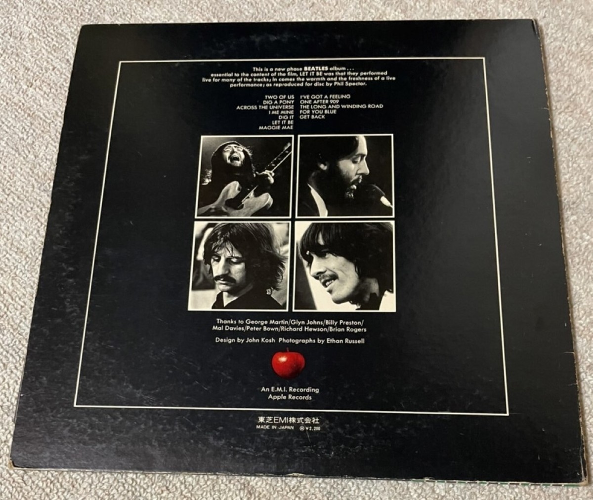 THE BEATLES / LET IT BE /APPLE AP-80189 JAPAN OBI VINYL LP | eBay