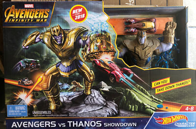 Hot Wheels Thanos Showdown Track Set Marvel Avengers Mattel New Sealed
