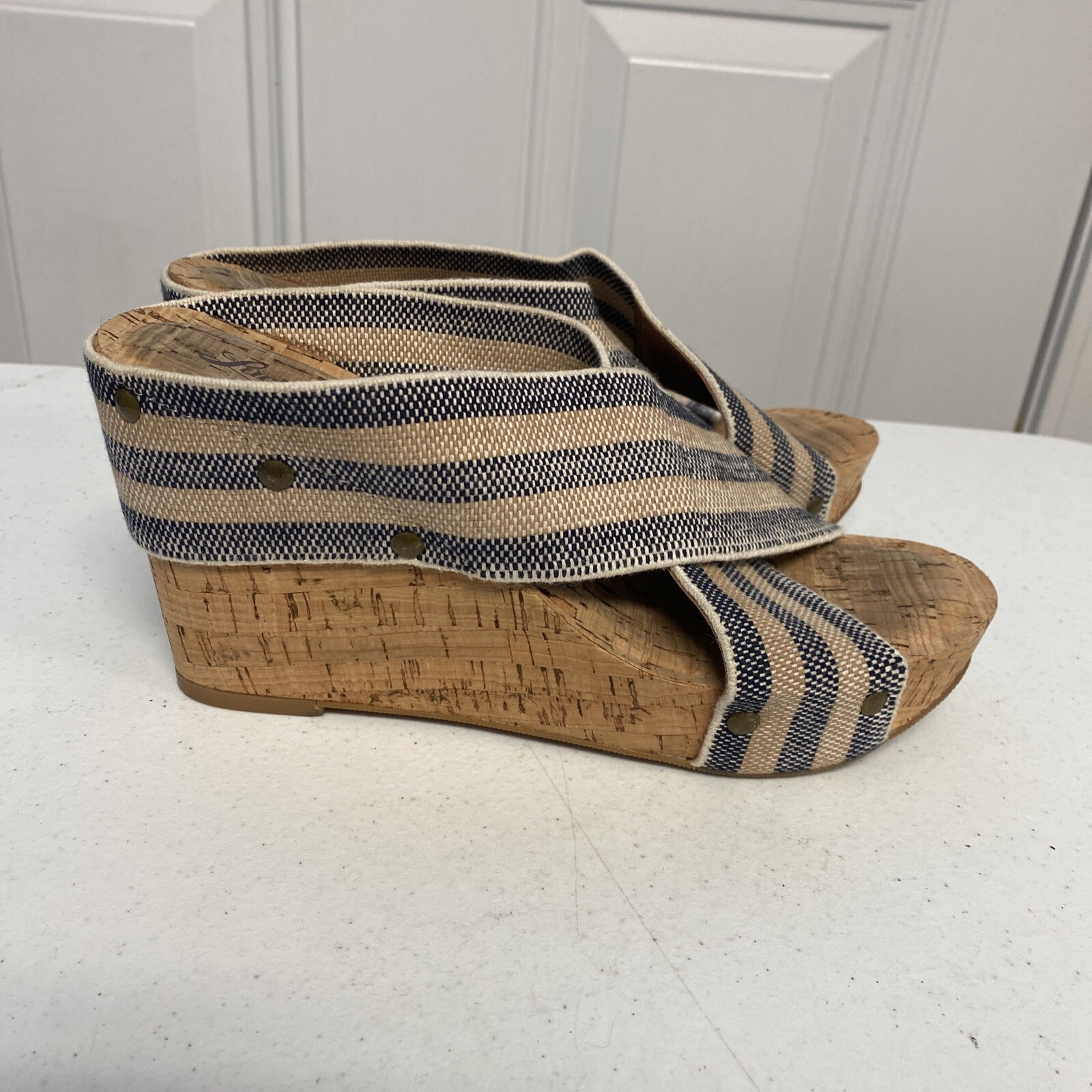 sandale plate noir clouté