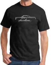 1965 Ford Fairlane Hardtop Classic Outline Design Tshirt NEW COLORS