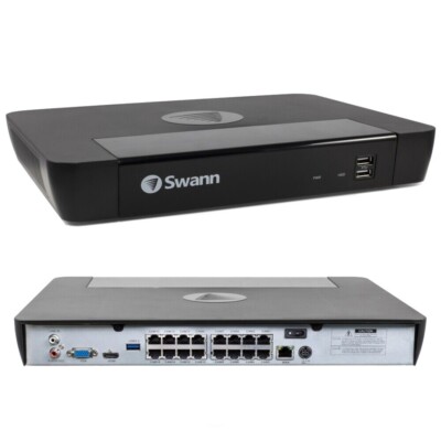 Swann 16 Ch Security NVR 4K Ultra HD NVR16-8580RN 8MP POE 1TB Hard Drive