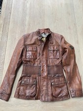 Belstaff Women's Motorcyle Jacket Leather, Size 42 Italian