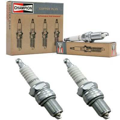 2 x Champion Copper Spark Plugs Set for 1960-1967 CITROEN AMI-6 H2-0.6L