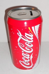 Coca Cola Spardose Xxl Blech Zum Offnen H 20xdm 10 5cm Gebr Wie Neu Gut Ebay
